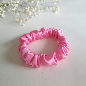 TalvEst siidist juuksekumm (scrunchie/patsikumm) roosa S