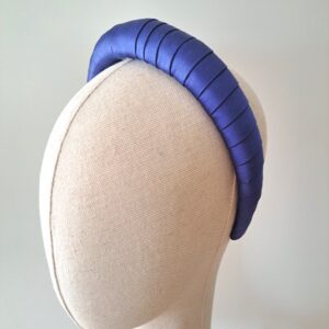 TalvEst käsitöö peavõru - kaetud sinise siidiga, külgvaade